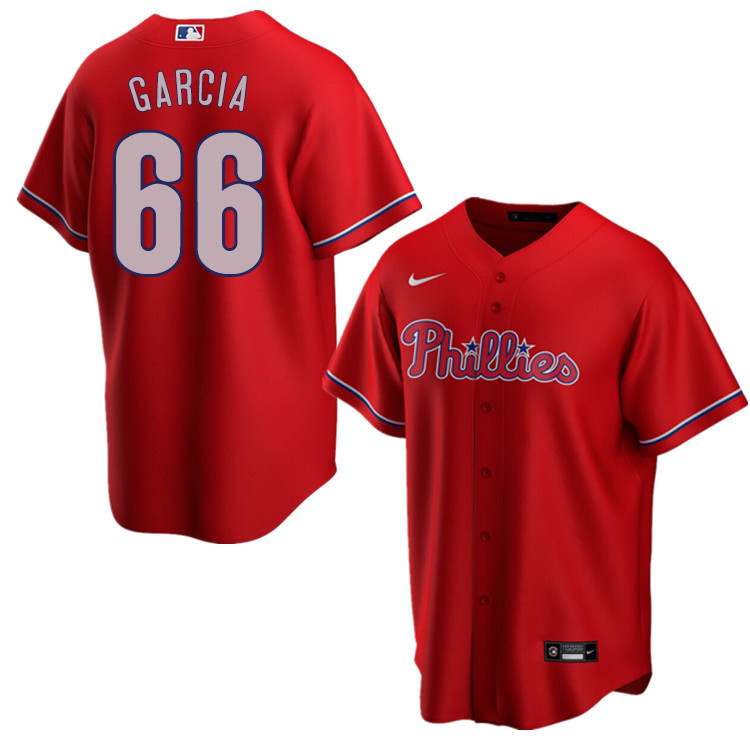 Nike Men #66 Edgar Garcia Philadelphia Phillies Baseball Jerseys Sale-Red